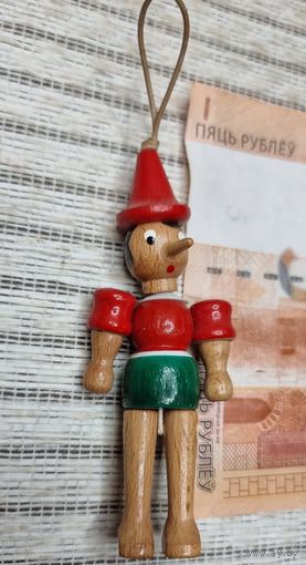 Старая Елочная игрушка буратино