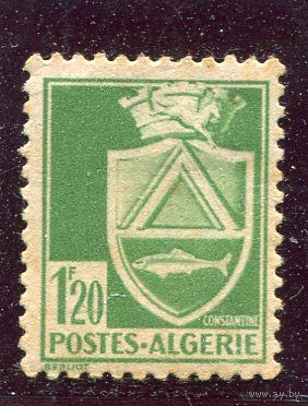 Французский Алжир. Стандарт. Герб города Константина. 1.2фр, зуб.12
