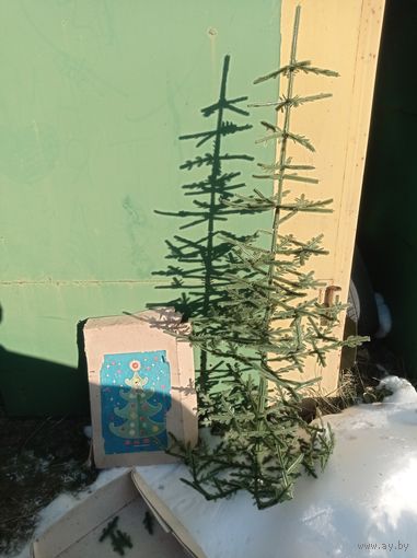 Ёлка СССР в коробке, сборная ёлка советская, 1 м. 50 см