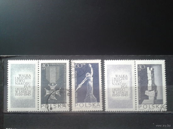 Польша 1964  Орден и памятники героям войны 1939-1945