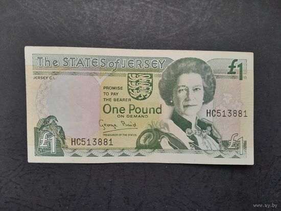 1 фунт 1993 года. Джерси. Распродажа