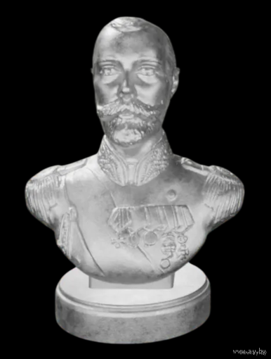 Бюстик Император Николай II Металл/Сплав