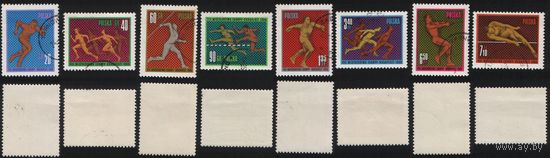 Польша (Mi)PL1680-PL1687 (Чемпионат Европы по атлетике в Будапеште) 1966 год серия из 8 марок s009(a1-04 ТОРГ/ВАША ЦЕНА по запросу - поштучно