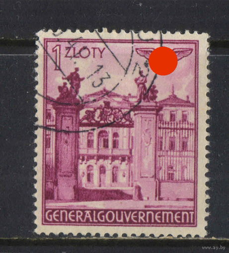 Германия Генерал-губернаторство 1940 Дворец Брюля Варшава Концовка #51
