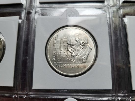 10 евро 2008 150 лет со дня рождения Макса Планка! Серебро 18 грамма 925 пробы 0,535 унции! ВОЗМОЖЕН ОБМЕН!