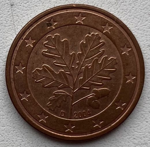 Германия 5 евроцентов 2004 г. D