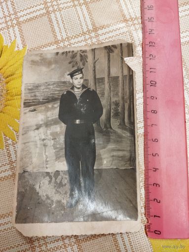 Фотография. Моряк. Балтийский флот. ВМФ СССР. 1950-е.