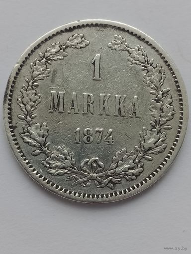 1 марка 1874 год (для Финляндии)