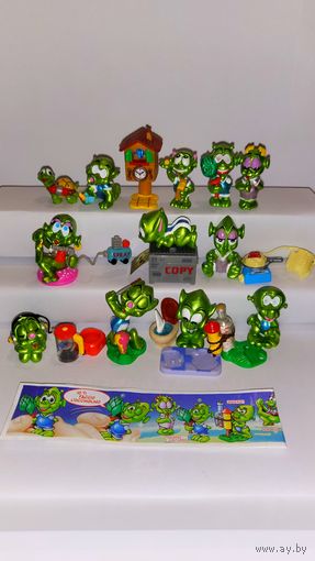 Полная киндер коллекция Лунатики 1998 год Италия. Как НОВОЕ  коллекционное состояние!  Оригинальный вкладыш.