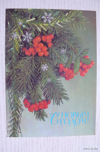 Дергилев И., С Новым годом! 1987, подписана.