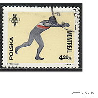 Марка Польша 1976.Олимпиада в Монреале.