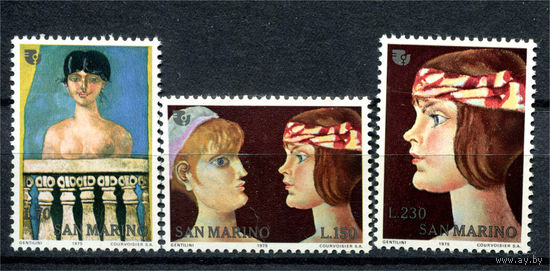 Сан Марино - 1975г. - Год женщин - полная серия, MNH [Mi 1099-1101] - 3 марки