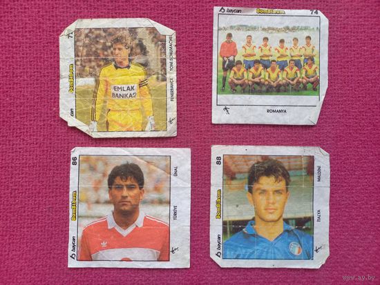 Вкладыши Bombibom. Футболисты. Цена за лот!