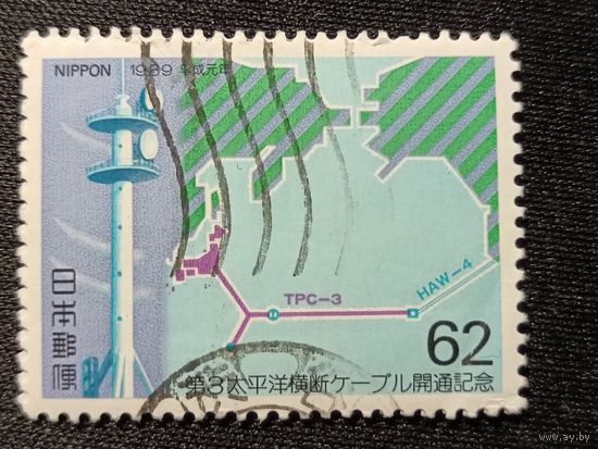 Япония, 1989. 3-ий Транс-тихоокеанский волокнисто-оптический кабель