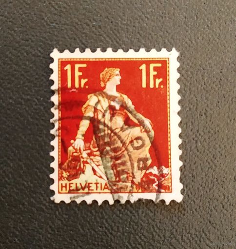 Марка Швейцария 1908 год Стандарт