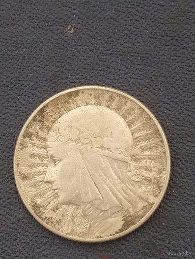 5 злотых 1934 г Ядвига