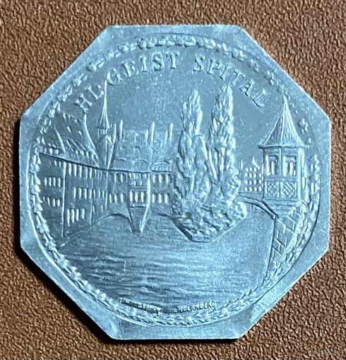 Германия Нюрнберг нотгельд 20 пфеннигов 1920 год. Больница Святого Духа . жетон