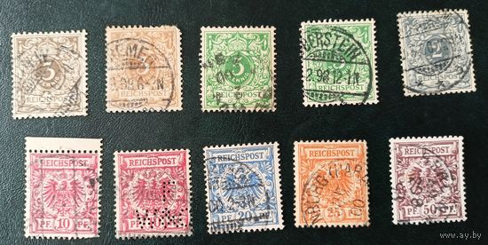Германия классика 2 серии с разновидностями 1889 и 1900