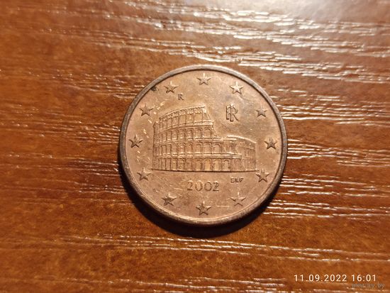 Италия 5 евроцентов 2002
