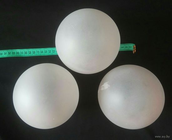 Плафон стекло ссср белый матовый шар.