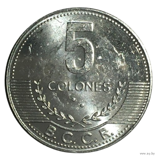 Коста-Рика 5 колонов, 2008 [UNC]