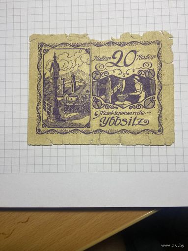 20 пфенигов (нотгельды) г. Германия.-2112