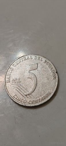 Эквадор 5 сентавос 2000