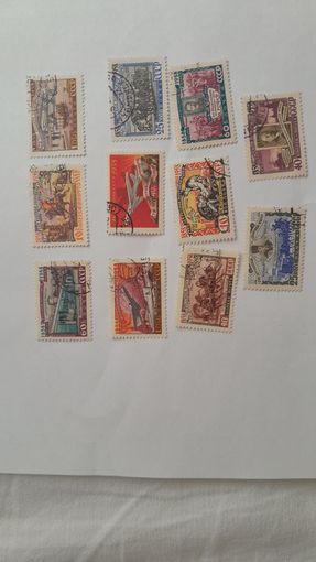 СССР 1958 100 лет русской почтовой марки