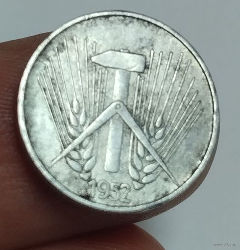 ГДР 1 пфенниг, 1952
