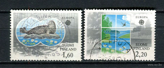 Финляндия - 1986 - Европа (C.E.P.T.) - Защита окружающей среды - [Mi. 985-986] - полная серия - 2 марки. Гашеные.  (Лот 155BE)