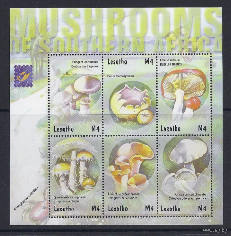 Лесото Грибы Южной Африки 2001   MNH
