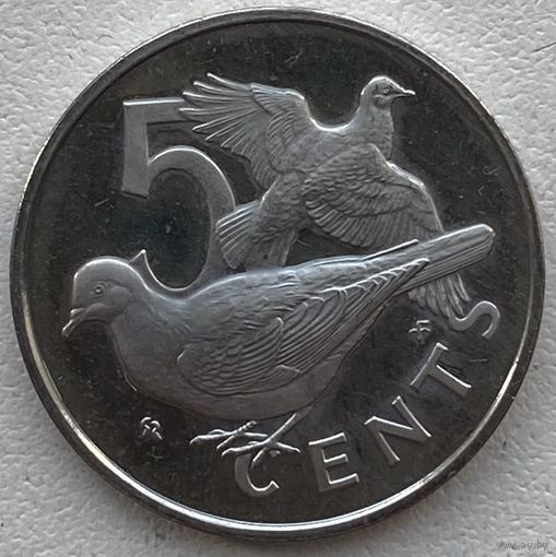 Британские Виргинские острова 5 центов 1973 г.