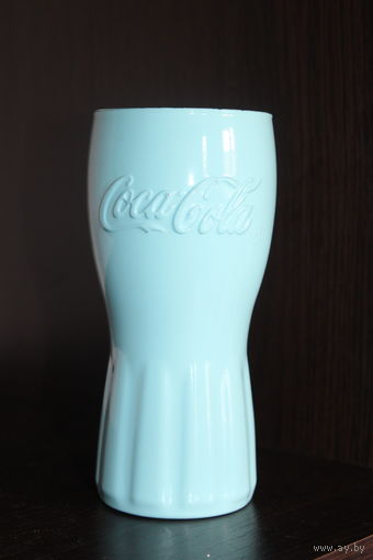 Стеклянный стакан "Coca Cola", цветное стекло.