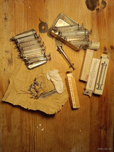 Шприц медицинский стеклянный