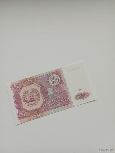 ТАДЖИКИСТАН 500 рублей 1994 год
