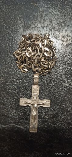 Серебро 925 пр_ Крестик и цепочка