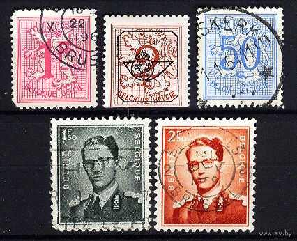 1951-1957 Бельгия. Герб и король Бодуэн