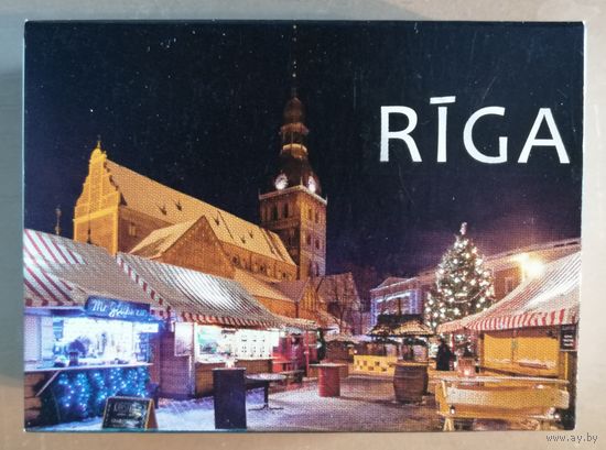 Латвия, города на спичечных коробках, Рига, 7 х 5 х 2 см, спички