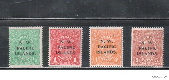 Новая Гвинея-1915,(Мих.1-6)  * , Британские колонии, Стандарт,Надп., Король