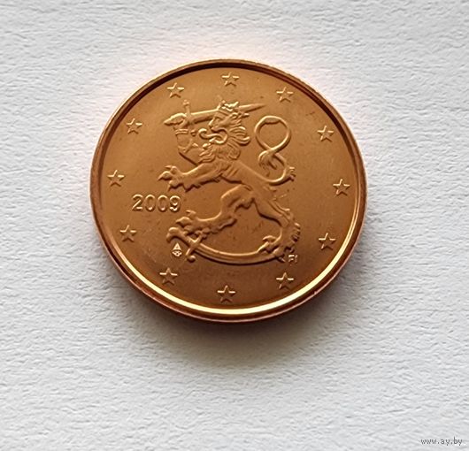 Финляндия 1 евроцент, 2009  UNC