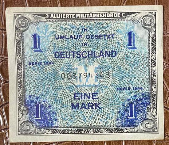 Банкнота 1 марка 1944 год. Германия Оккупация Союзными войсками