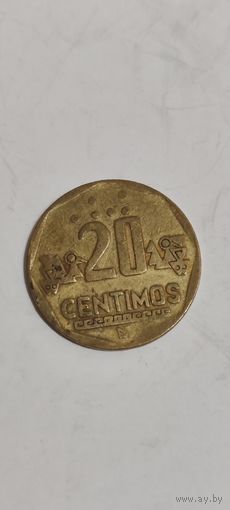 Перу 20 сентимос 1993