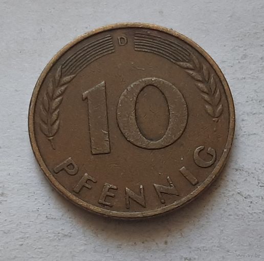 10 пфеннигов 1950 г. D. ФРГ