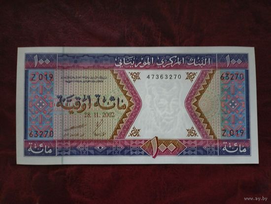 100 угий Мавритания 2002 г.