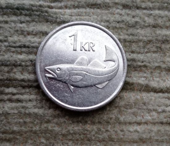 Werty71 Исландия 1 Крона 1992 Рыба Треска
