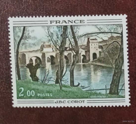 Франция** живопись Камиль Корро  полная серия без наклеек и их следов