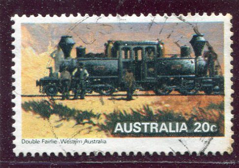 Австралия. Железнодорожный транспорт. Паровоз