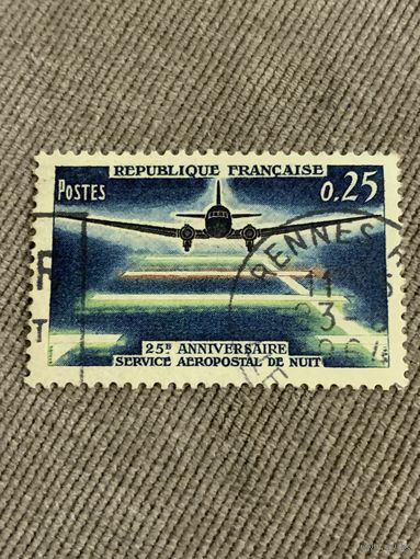 Франция 1964. 25 летие авиапочты Франции. Полная серия