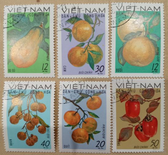Вьетнам 1969. Фрукты. Полная серия