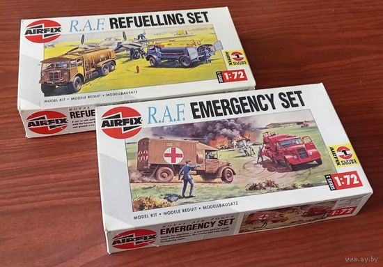 2 сборных модели: Спец. автомобили аэродрома R.A.F. (Британии) ; AirFix 1/72